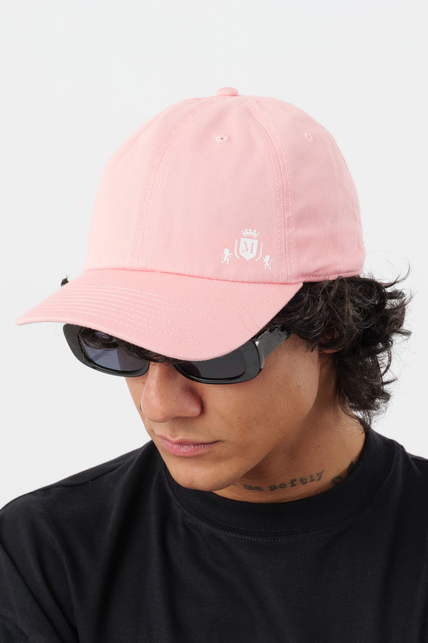 Schwarz/Pinke Logo-Mütze