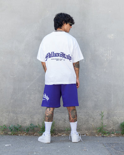 T-Shirt Weißes Arch Logo Violett