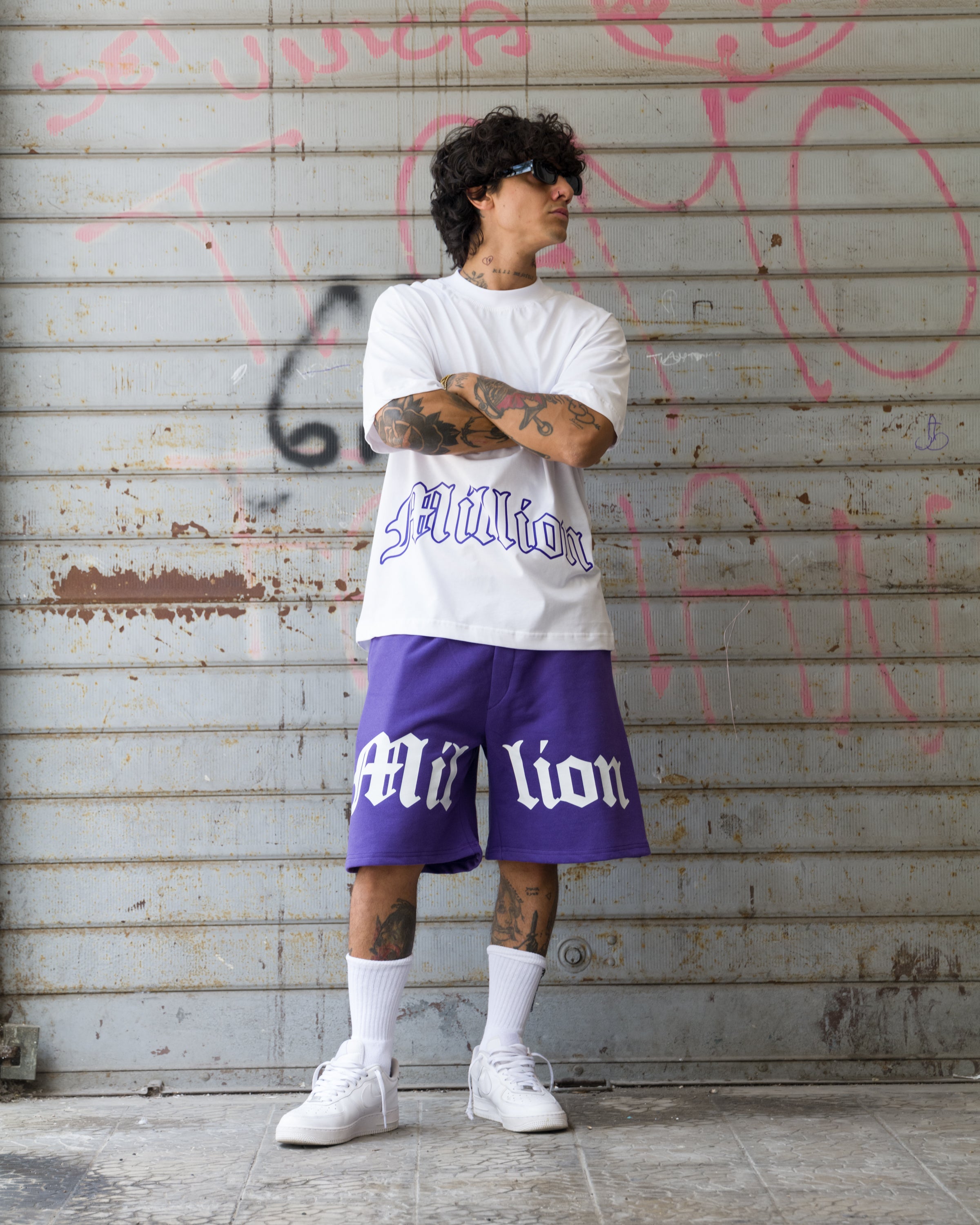 Shorts Logo Full Violett