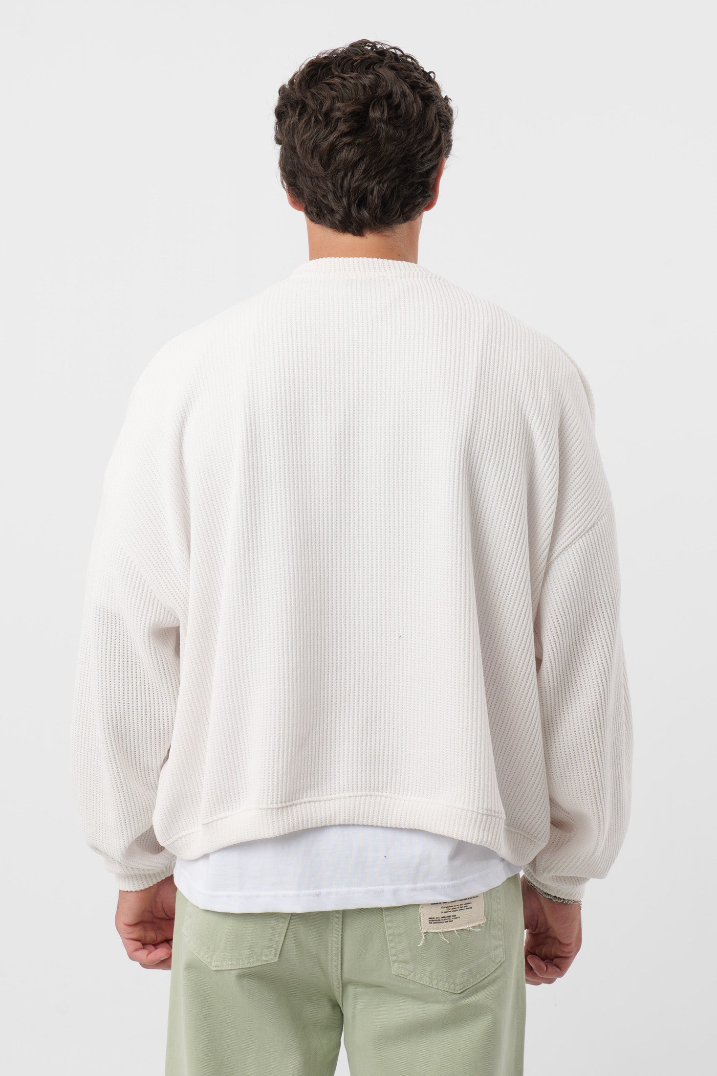 Rundhalsausschnitt „Archive“ Creme 