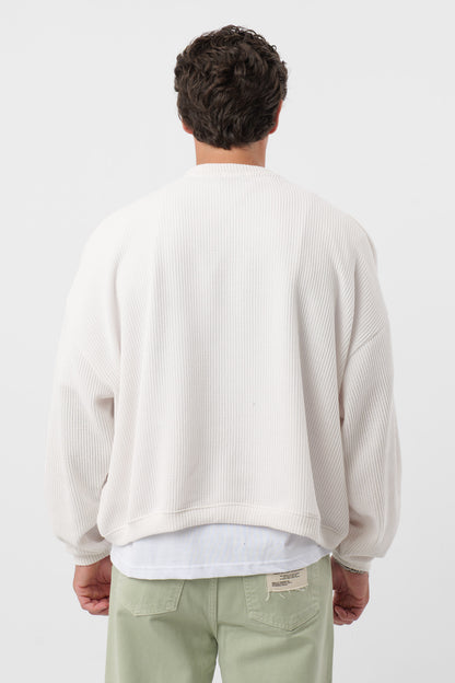 Rundhalsausschnitt „Archive“ Creme 