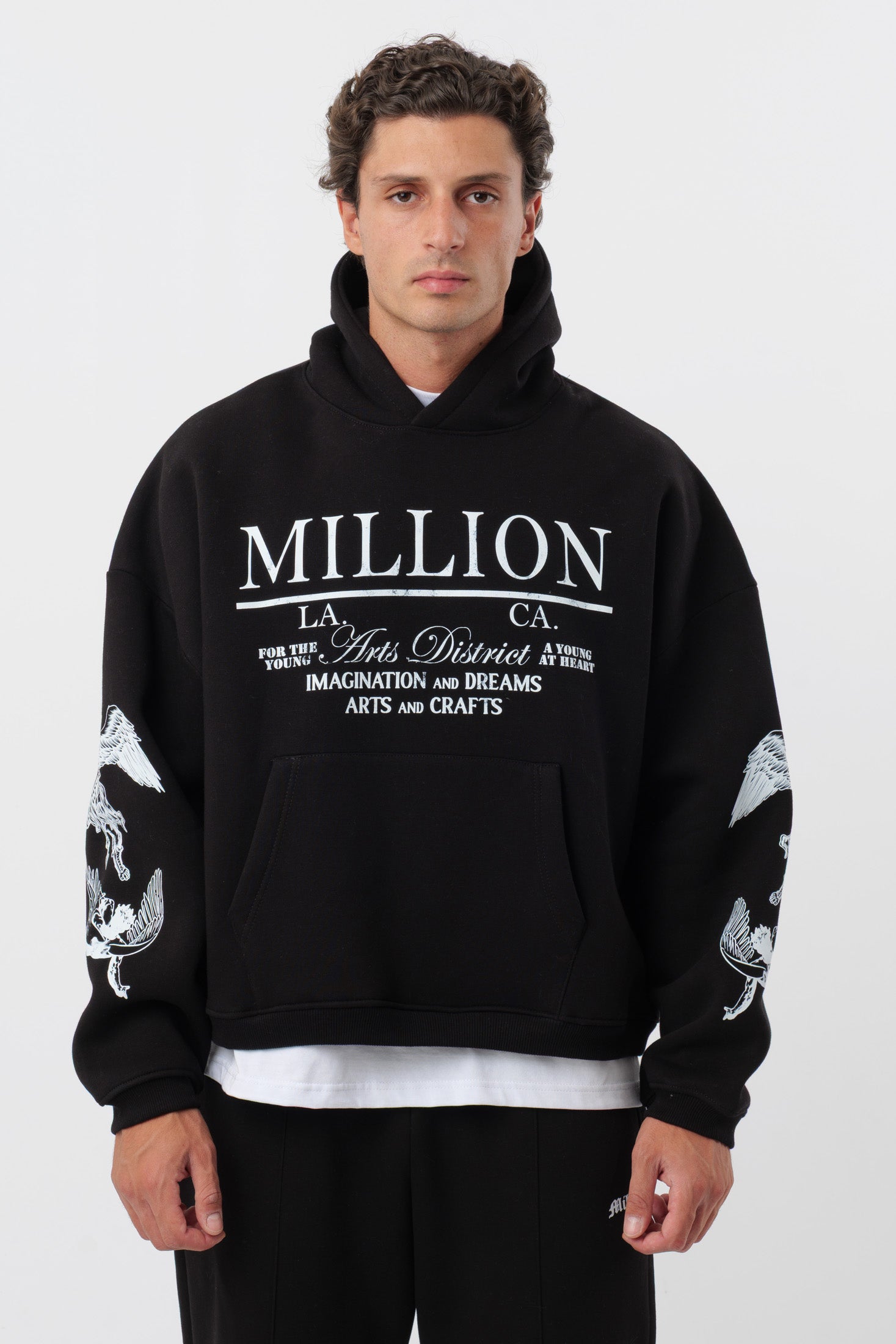 Schwarzer District Hoodie