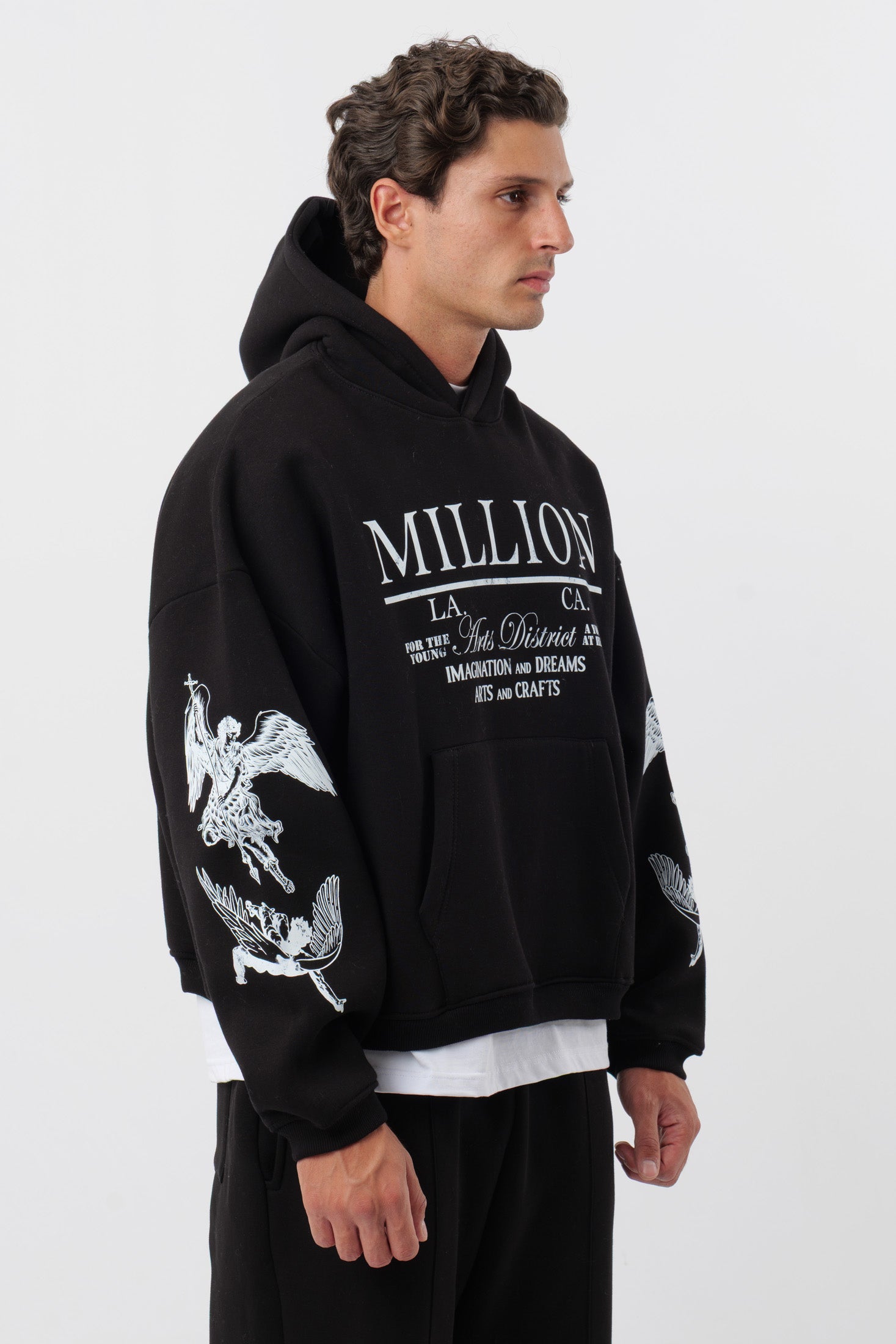 Schwarzer District Hoodie