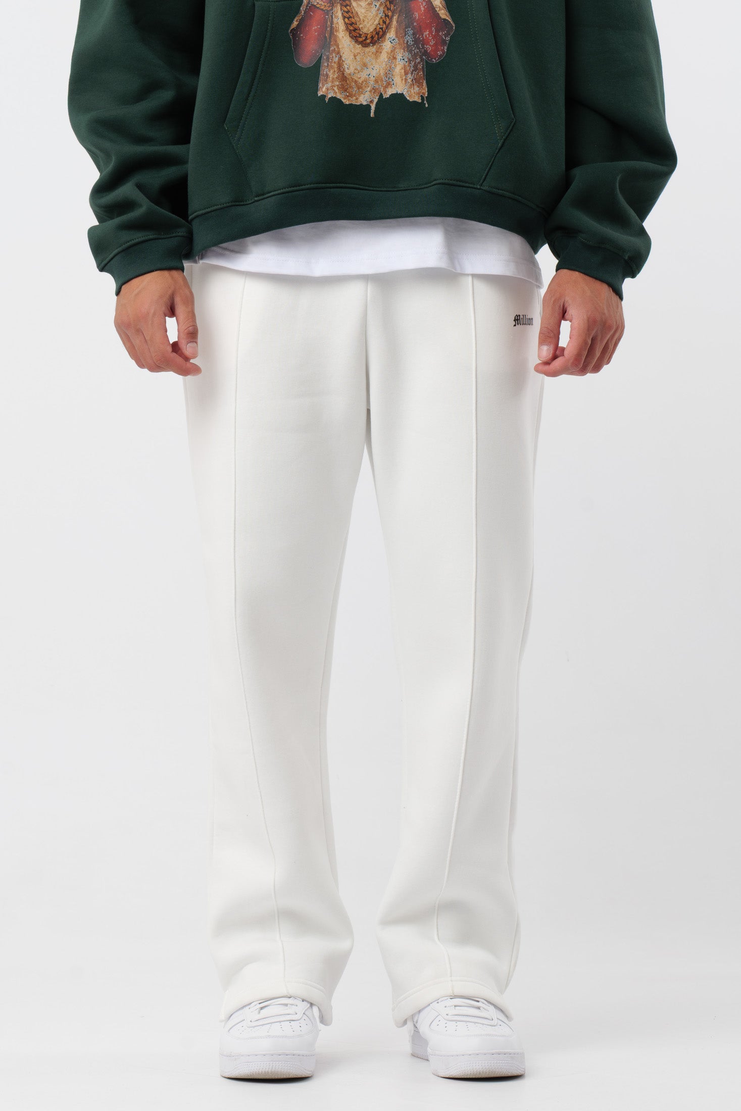 Jogginghose Logo Creme