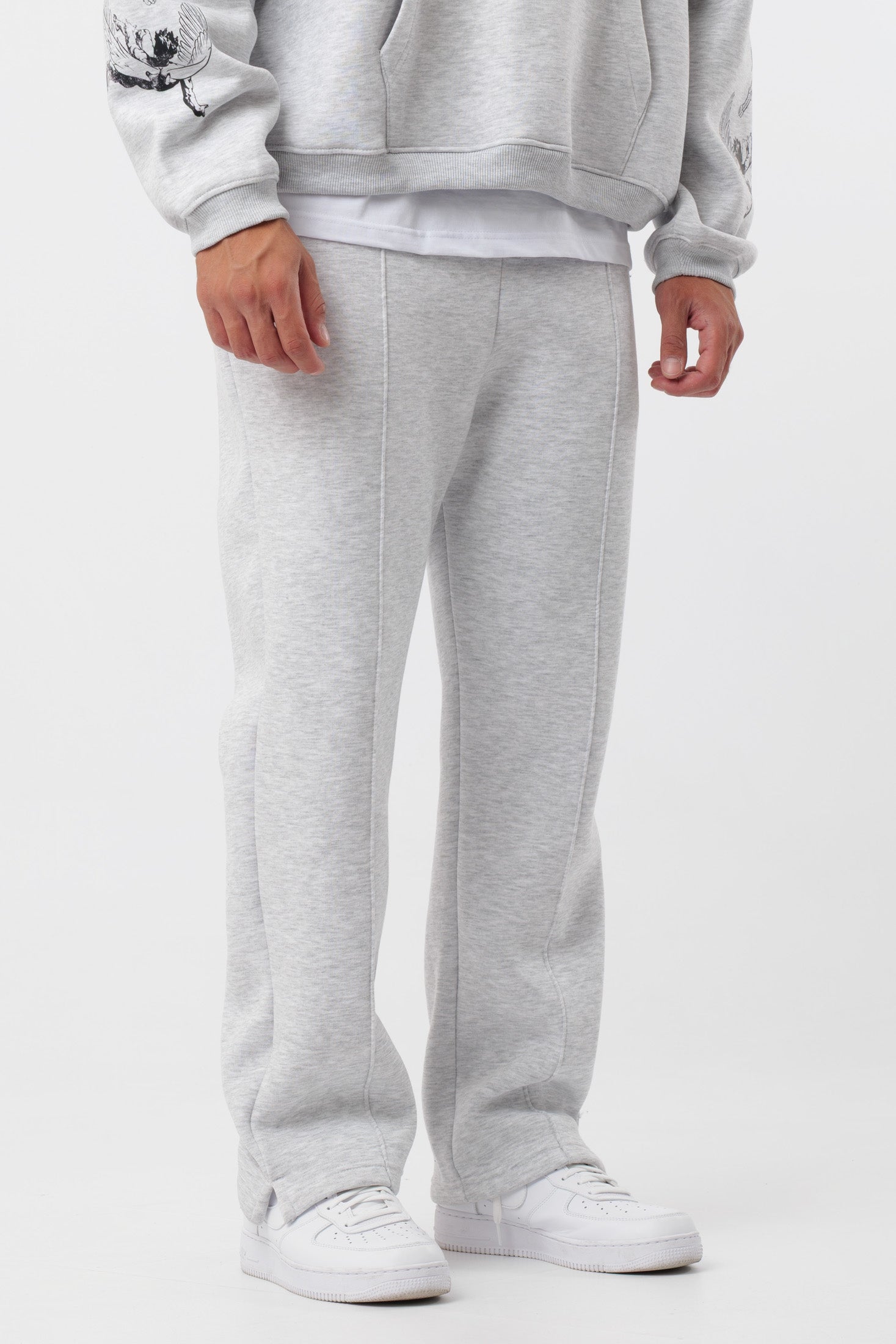 Jogginghose Logo Grau
