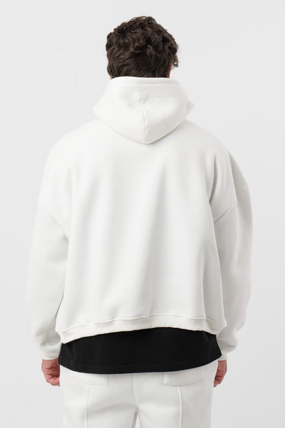 Cremefarbener Kinder-Hoodie