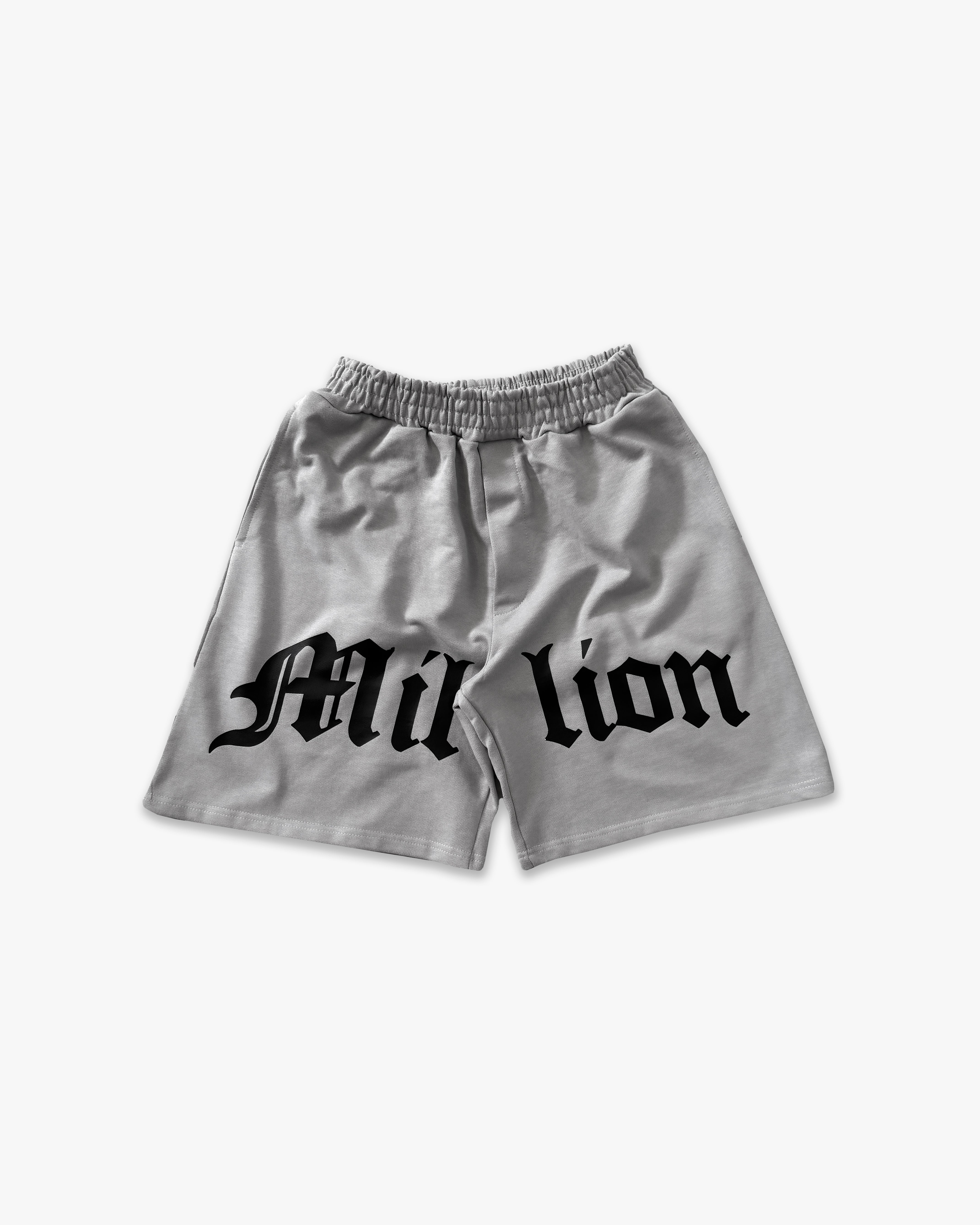 Graue Shorts mit Logo