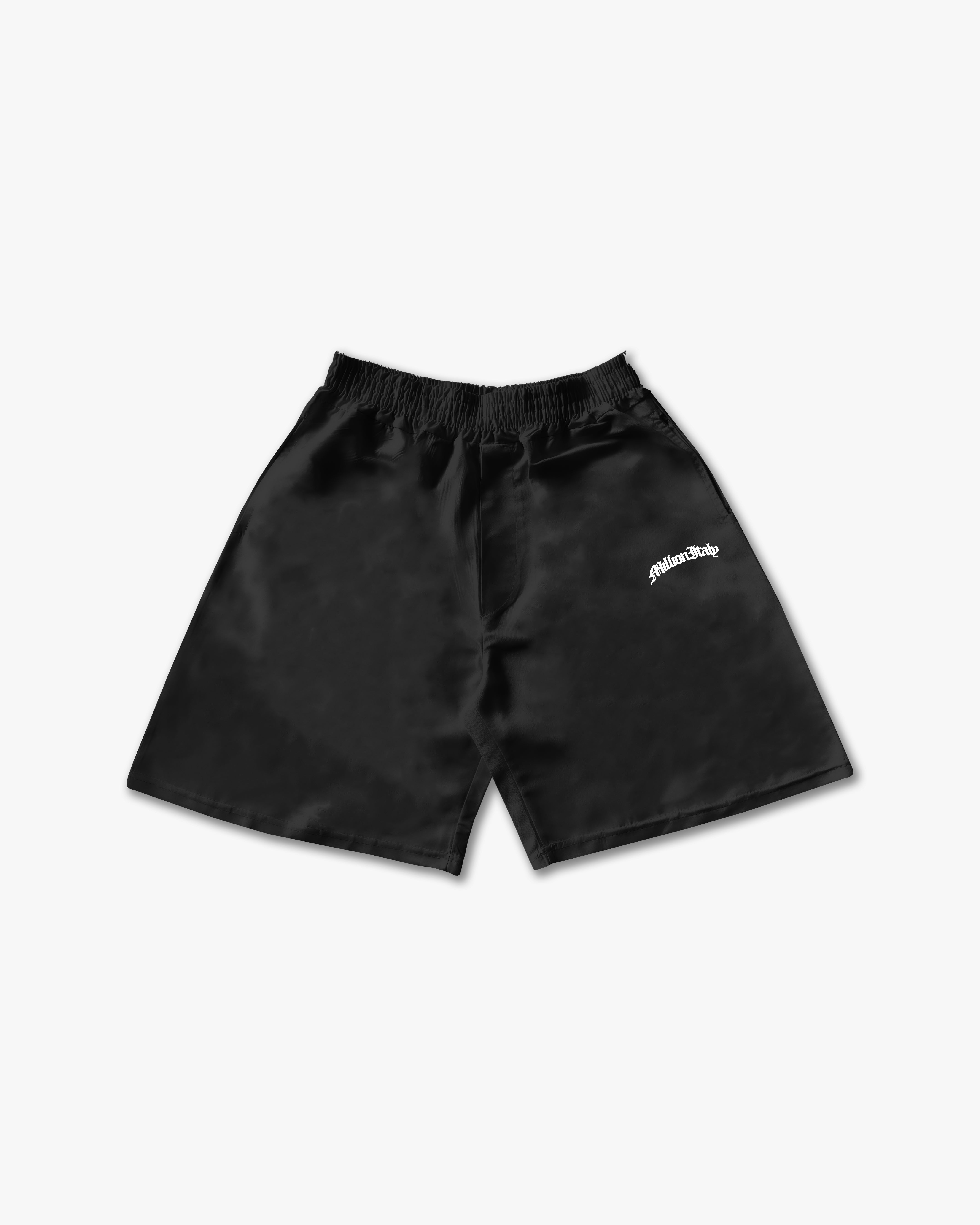 Shorts Tech Nero - Logo Bianco